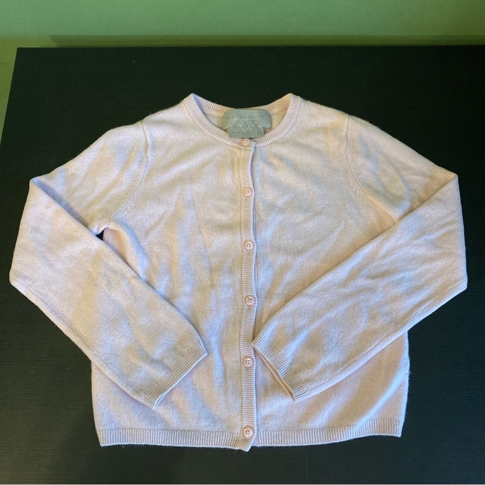 Pink Kids Cardigan Sweater